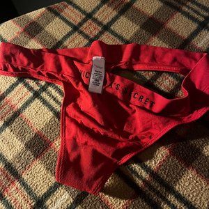 Victoria's Secret red thong panty
